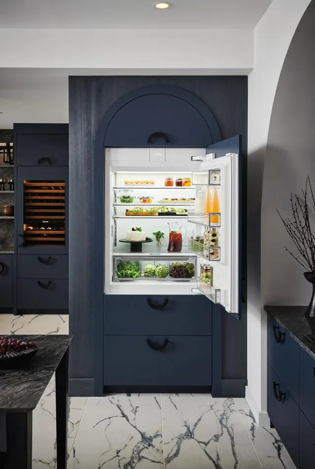Sub-Zero DET3650CIIDL 36" Designer Over-And-Under Refrigerator/Freezer With Ice Maker And Internal Dispenser - Panel Ready