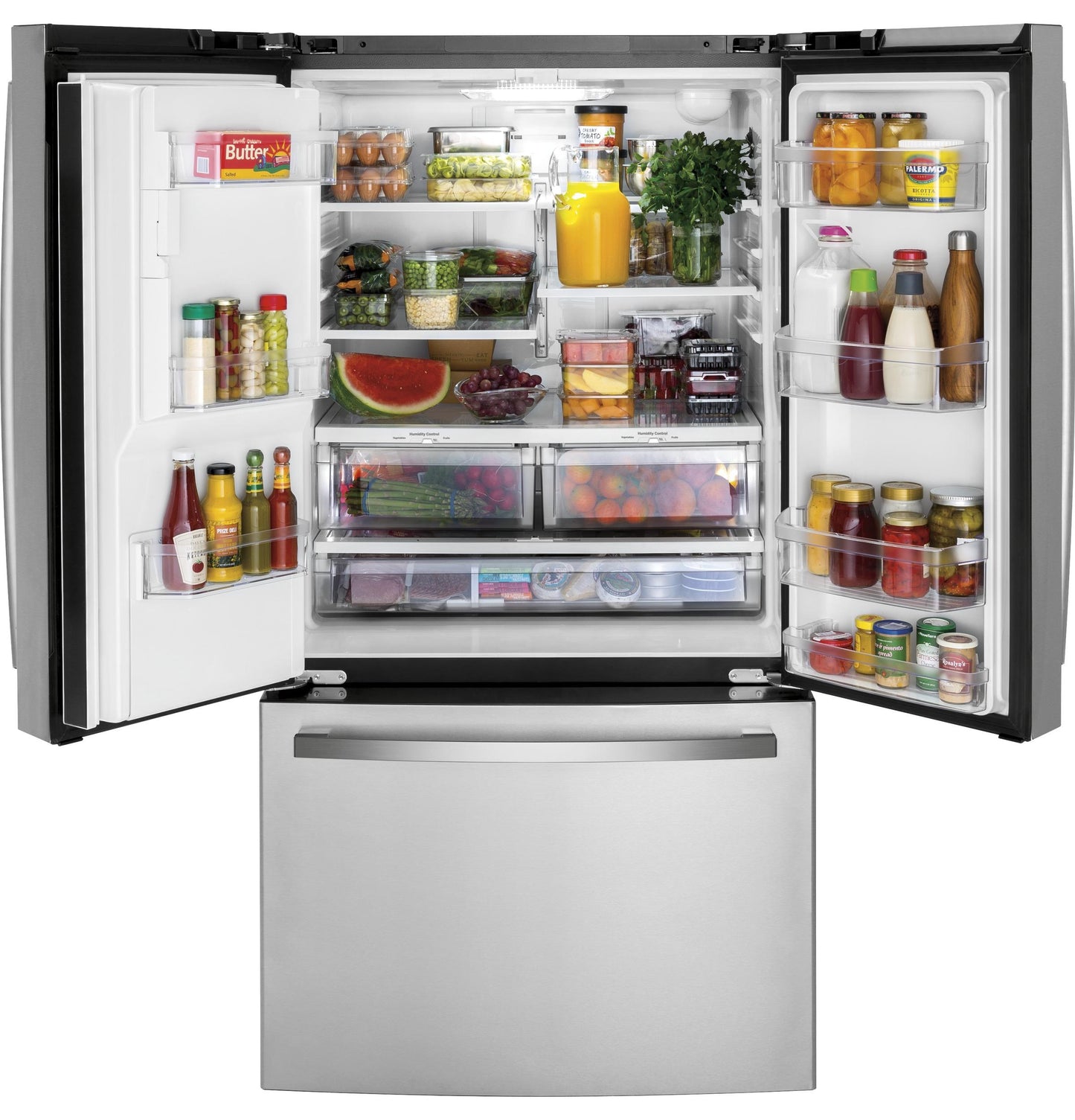Ge Appliances GYE21JYMFS Ge® Energy Star® 20.6 Cu. Ft. Fingerprint Resistant Counter-Depth French-Door Refrigerator