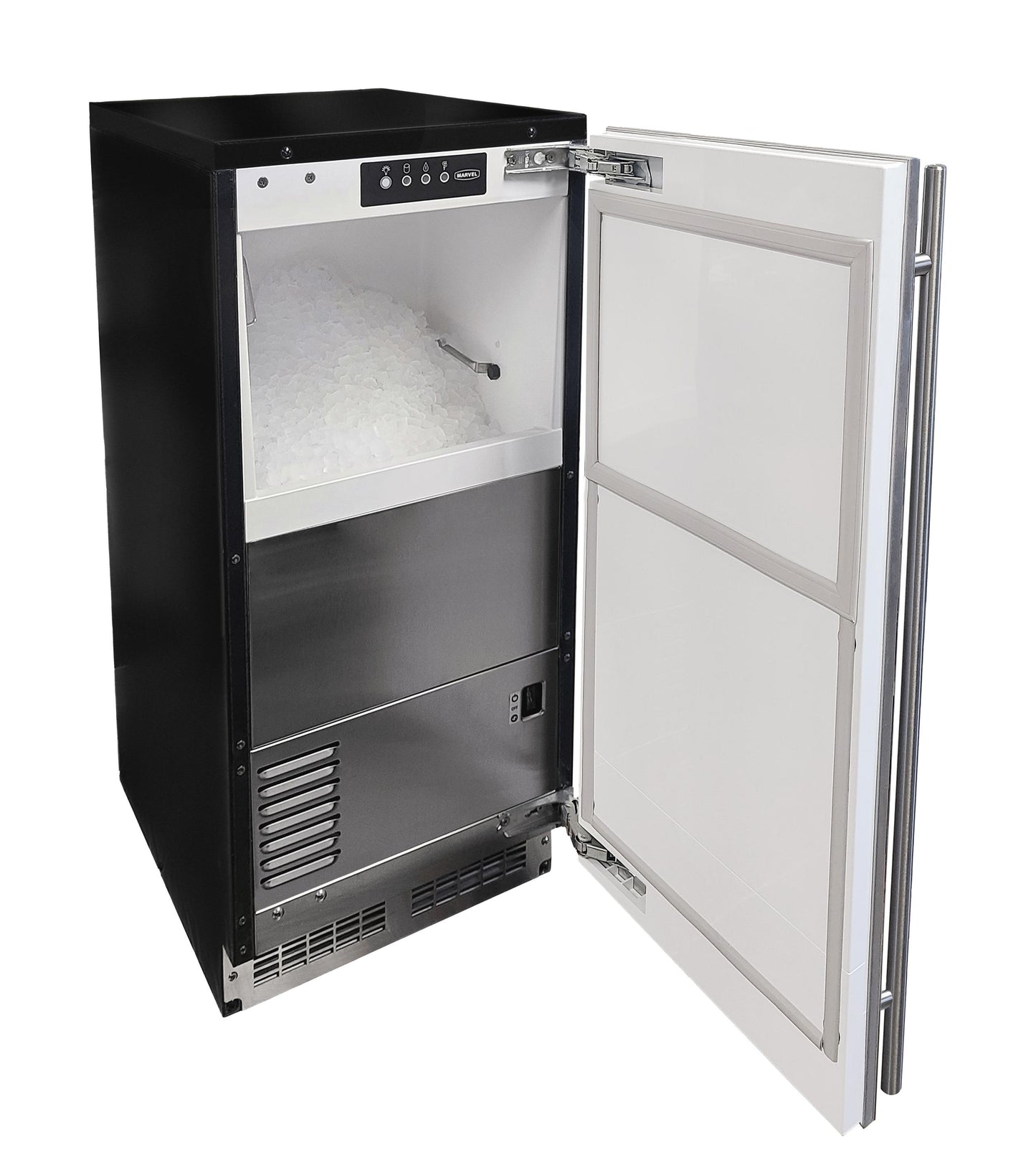 Marvel MANP415SS01A 15 Inch Low Profile Nugget Ice Machine With Door Style - Stainless Steel