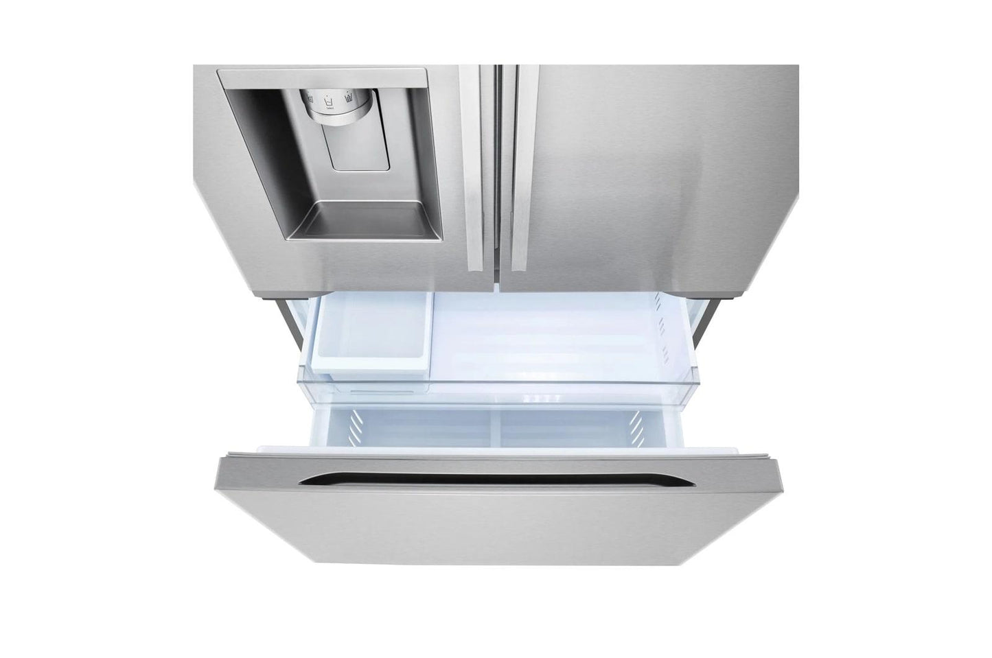 Lg LF24Z6330S 24 Cu. Ft. Counter-Depth Max™ With Zero Clearance™ 3-Door French Door Refrigerator