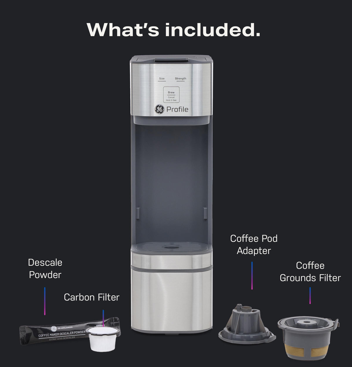 Ge Appliances P7PLBTAZSG Ge Profile™ Brewpal™ Coffee Maker Designed For Opal™