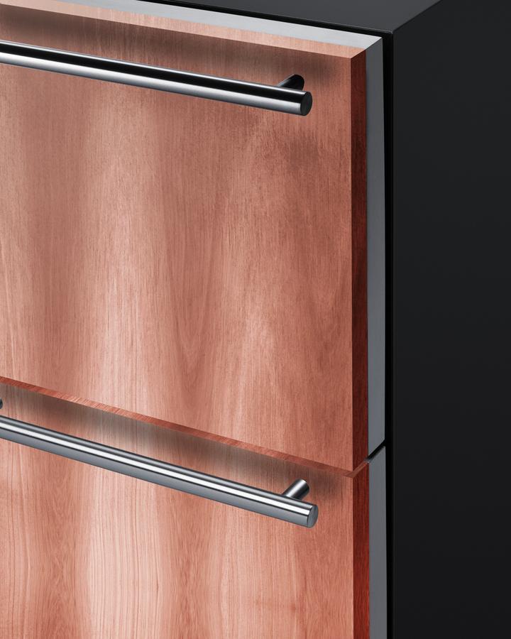 Summit ADRWC36PNR 36" Wide Combination Wine Cellar & 2-Drawer Refrigerator , Ada Compliant (Panel Not Included)