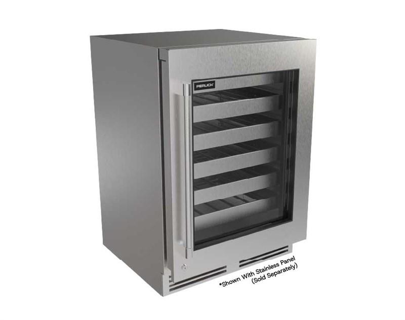 Perlick G5WR24GC G5 24" Glass Door Wine Reserve - Factory Right (Adjustable) Hinge - Indoor/Outdoor Rated