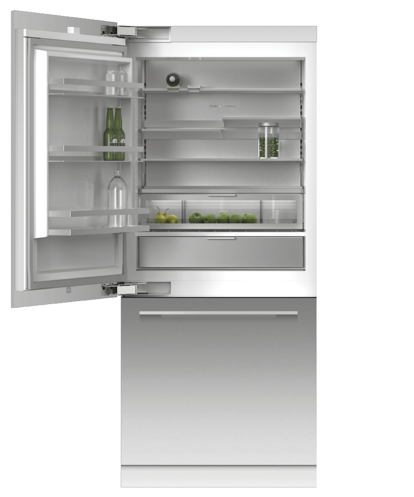 Fisher & Paykel RS3684WLUVE1 Integrated Refrigerator Freezer, 36", 19,2 Cu Ft, Ice & Water