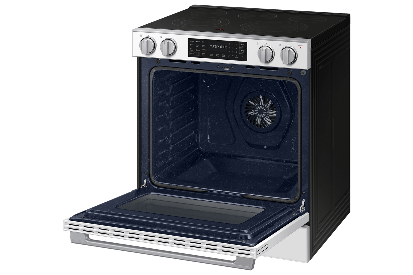 Samsung NSE80H63SW Bespoke Smart Slide-In Electric Range Pro Style Design Air Fry Max True Convection