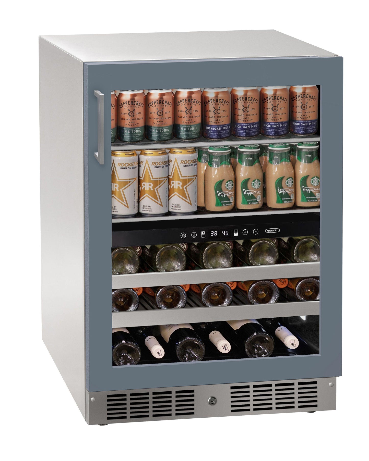 Marvel MRBD224IG31A 24 Inch Dual-Zone Beverage Center With Door Style - Panel Ready Frame Glass