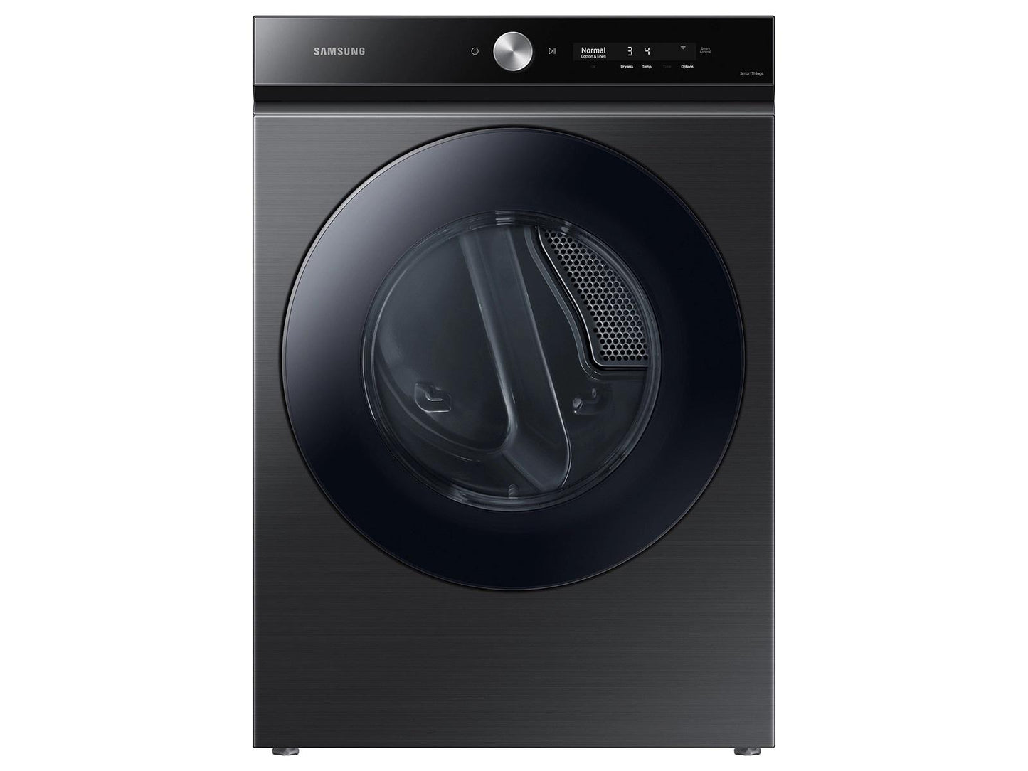 Samsung F1657834084068 Bespoke Ultra Capacity Front Load Washer And Electric Dryer In Brushed Black