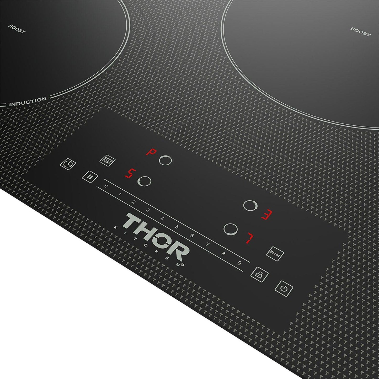 Thor Kitchen PIH30 30 Inch 4-Element Induction Cooktop In Black With Touch Controls