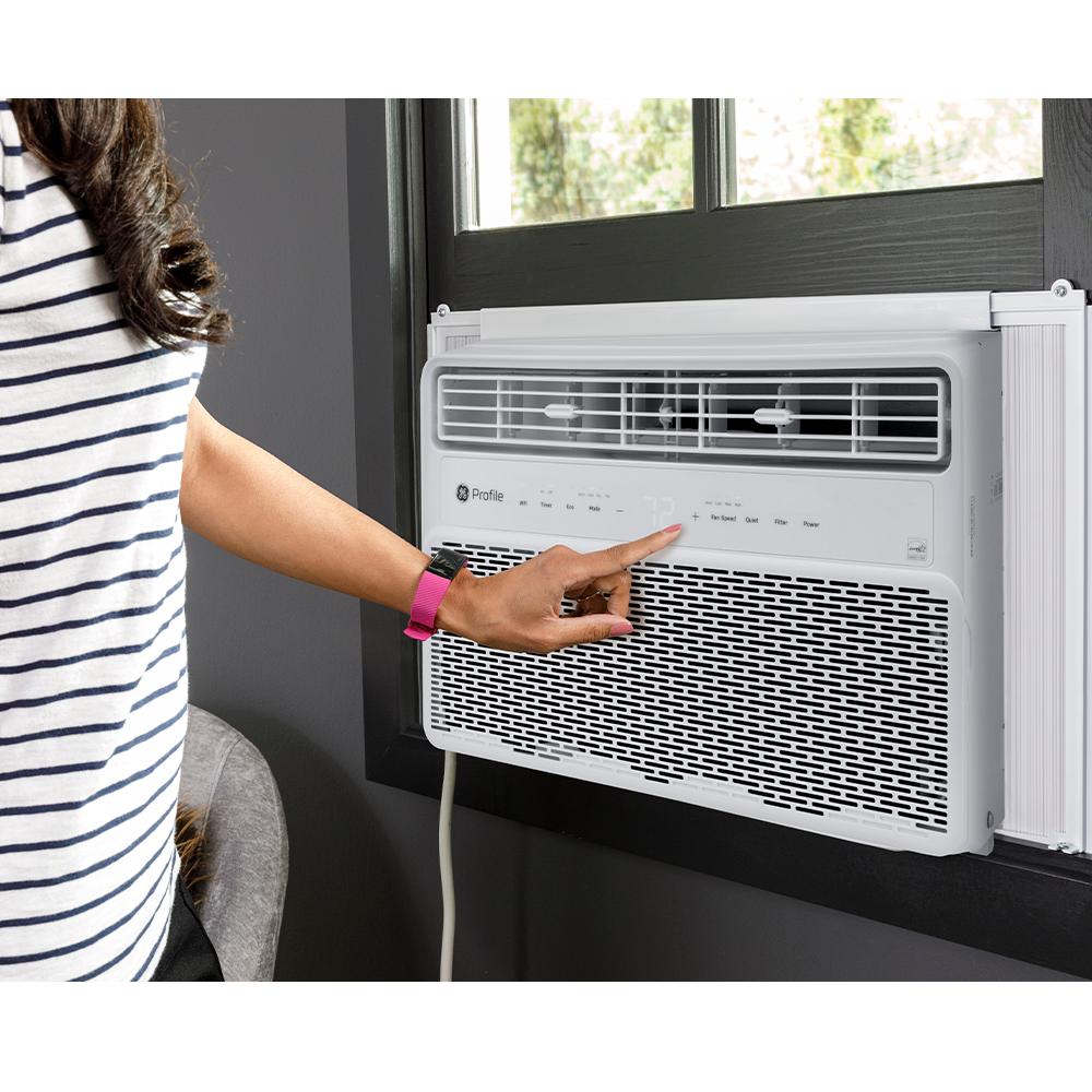 Ge Appliances PWDV08WWF Ge Profile&#8482; Energy Star® 8,000 Btu Inverter Smart Ultra Quiet Window Air Conditioner For Medium Rooms Up To 350 Sq. Ft.
