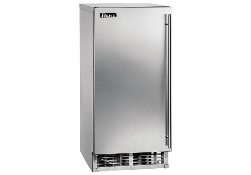 Perlick HA15CUR 15" Ada Height Compliant Cubelet Ice Maker With Pump, Stainless Steel Solid Door, Hinge Right, R290