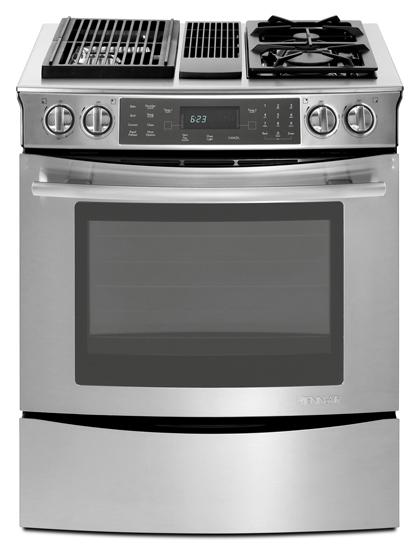 Jennair JDS9860CDS Stainless Steel Jenn-Air® Slide-In Modular Dual-Fuel Downdraft Range With Convection, 30"