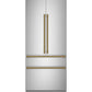 Cafe CXSB4H4PVCG Café™ Refrigeration Handle Kit - Brushed Brass
