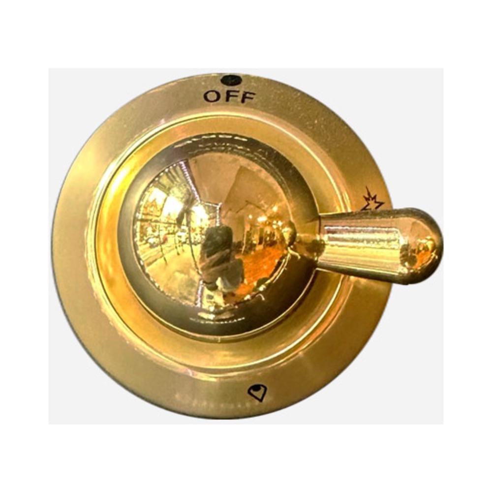 Ilve EG9492003000116 Ilve Parts Eg9492003000116 Brass Knob For Dual Ring Gas Burners Of Majestic Ranges (G/353/10/14)