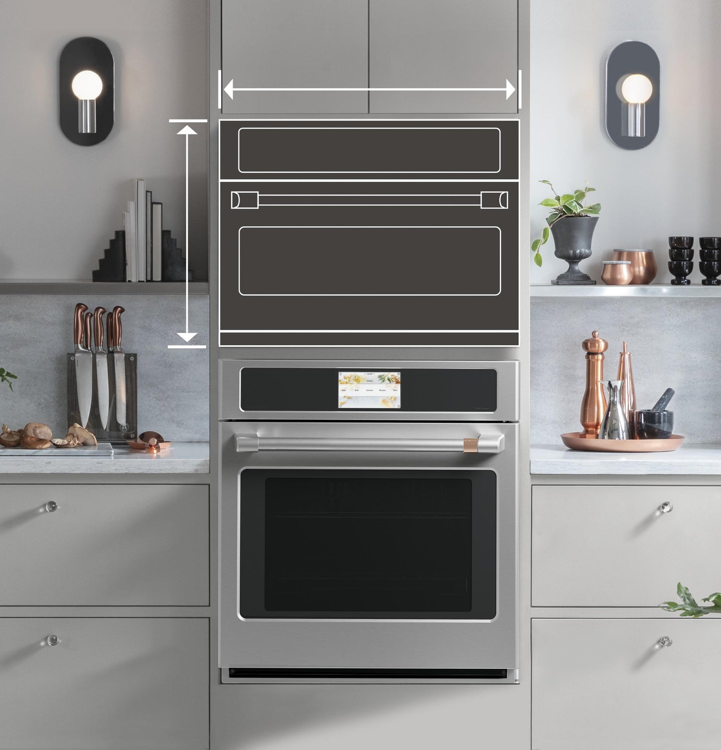 Cafe CSB912P2VS1 Café™ 27" Smart Five In One Oven With 120V Advantium® Technology