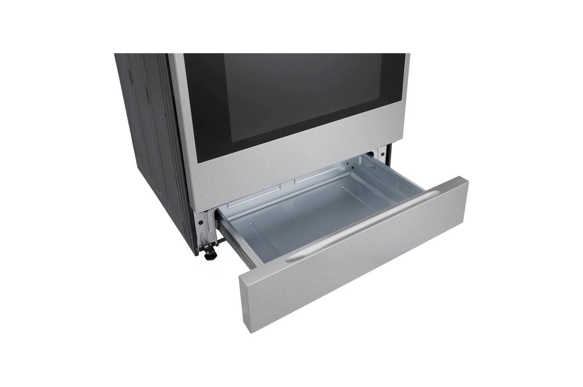 Lg LSGU6338X Lg Signature 6.3 Cu. Ft. Single Oven Gas Slide-In Range With Dynamic Probake Convection® , Air Fry, Air Sous Vide, Roast, And Pizza Mode