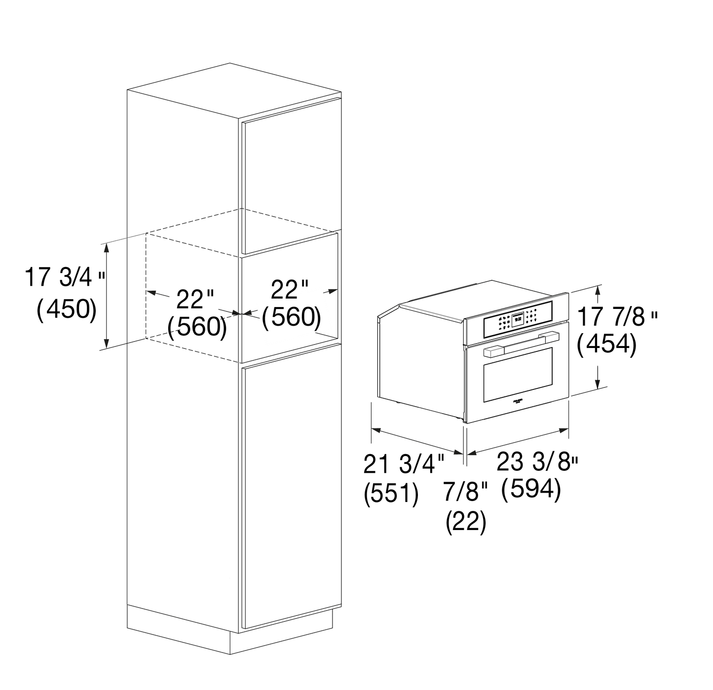 Fulgor Milano F7MSPD24MB1 24" Combi Speed Oven