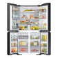 Samsung RF23DB9750QLAA Bespoke Counter Depth 4-Door Flex™ Refrigerator (23 Cu. Ft.) With Beverage Zone ™ And Auto Open Door In Stainless Steel