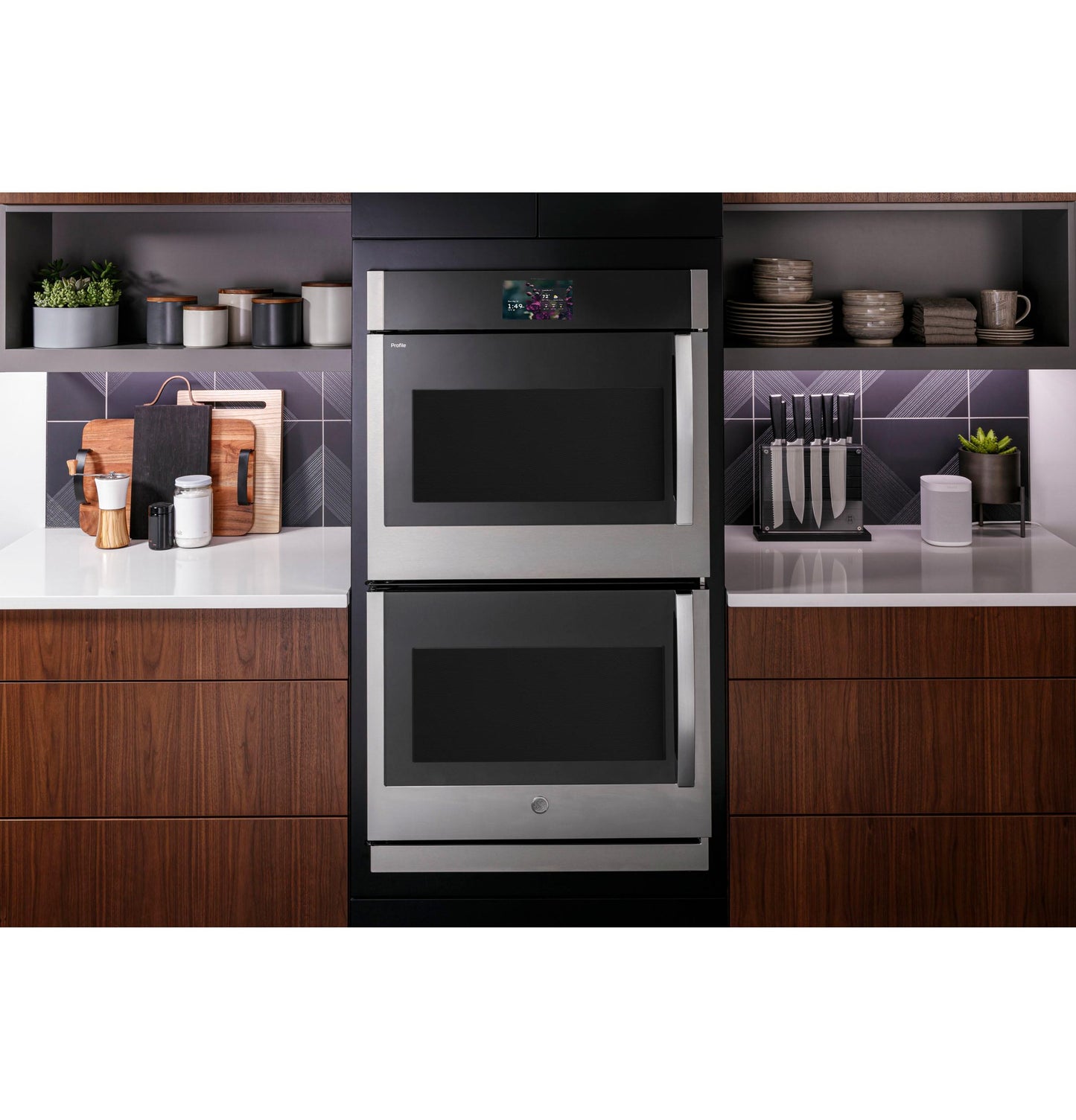 Ge Appliances PTD700LSZSS Ge Profile™ 30" Smart Built-In Convection Double Wall Oven With Left-Hand Side-Swing Doors