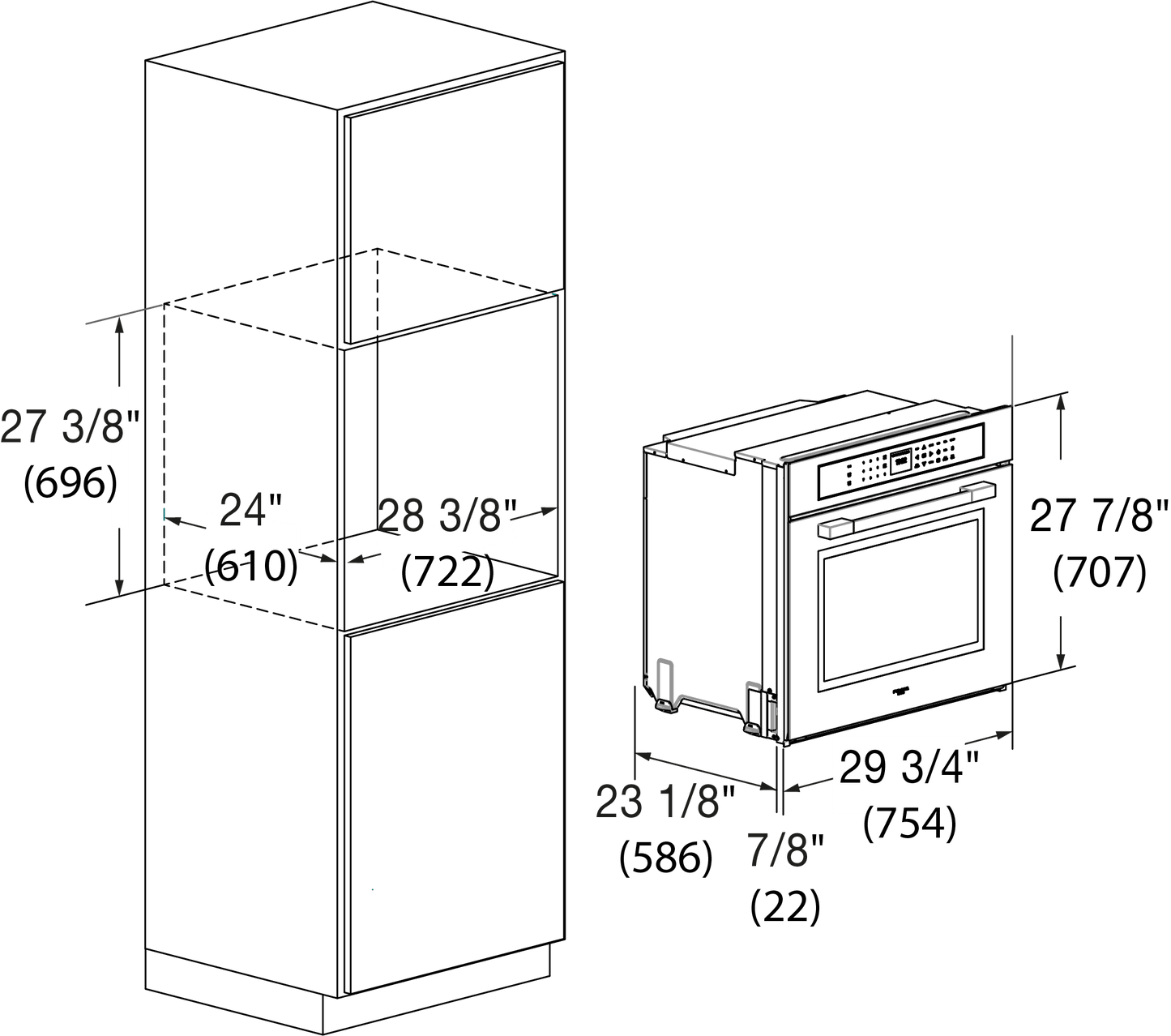 Fulgor Milano F7MSP30S1 30" Touch Control Self Clean Oven