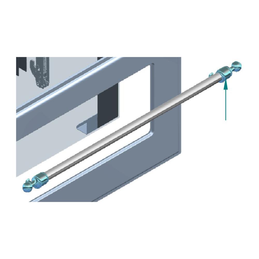 Ilve EA4270003000018 Ilve Parts Ea4270003000018 Majestic Burnished Handle For Uov 80 E3 Ovens (A/116/27/18)