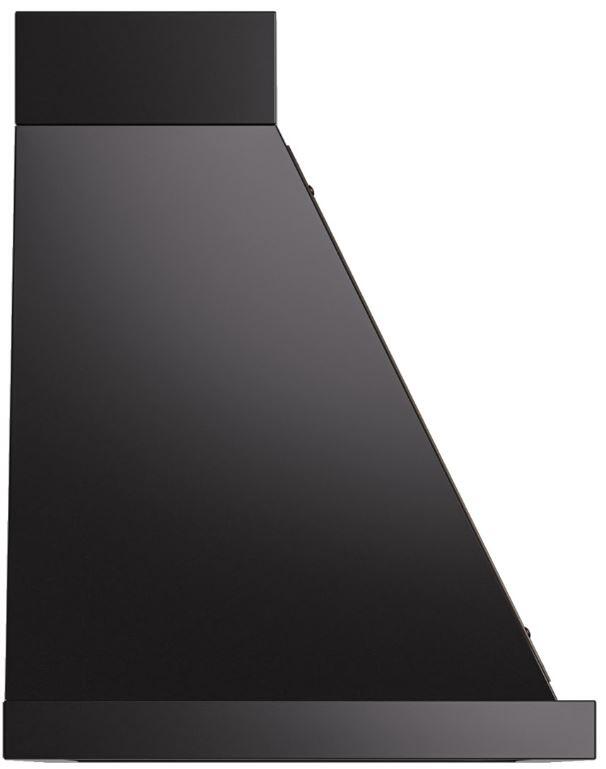 Ilve UANB36BKC Nostalgie 36 Inch Glossy Black Wall Mount Range Hood