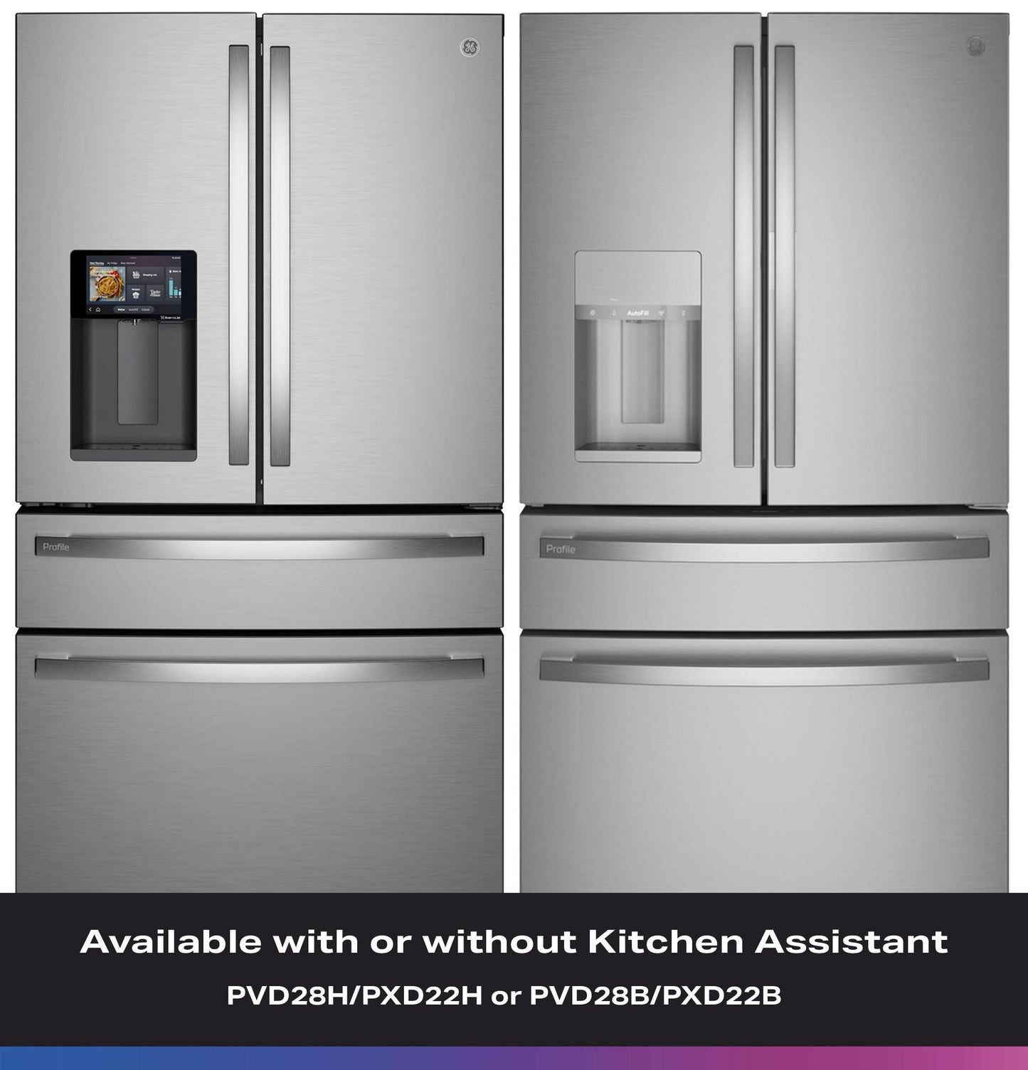 Ge Appliances PVD28HYYFS Ge Profile™ Energy Star® 27.9 Cu. Ft. Smart 4-Door French-Door Refrigerator With Kitchen Assistant™