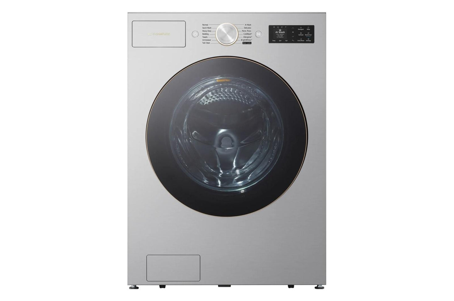 Lg WM9700HPA Lg Signature 5.8 Cu. Ft. Mega Capacity Smart Front Load Washer With Built-In Intelligence, Ezdispense® And Hybrid Electronic Controls With Lcd Display