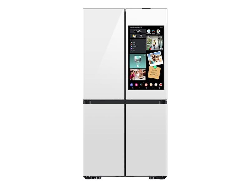 Samsung RF23DB990012AA Bespoke Counter Depth 4-Door Flex™ Refrigerator (23 Cu. Ft.) With Ai Family Hub+™ And Ai Vision Inside™ In White Glass