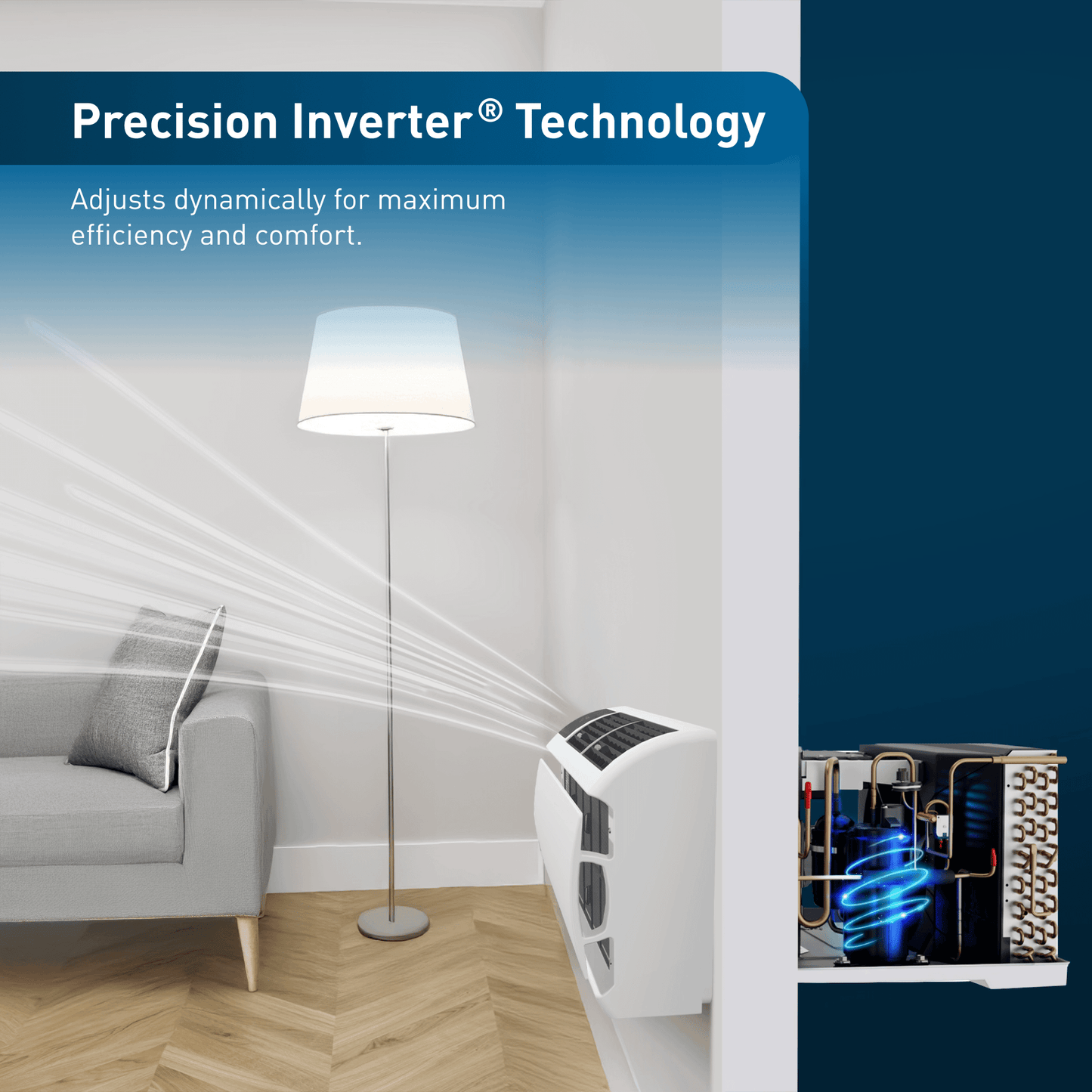 Friedrich WCVT16B30A Friedrich Wallmaster Inverter 16,000 Btu 230V Smart Through-The-Wall Air Conditioner - Cool Only