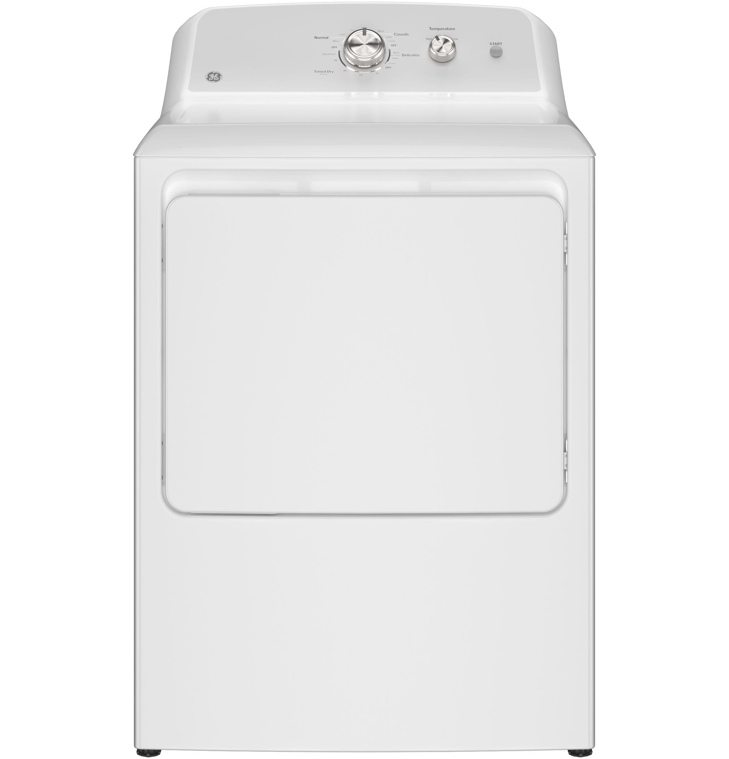 Ge Appliances GTX38EASWWS Ge® 6.2 Cu. Ft. Capacity Electric Dryer With Up To 120 Ft. Venting And Shallow Depth​