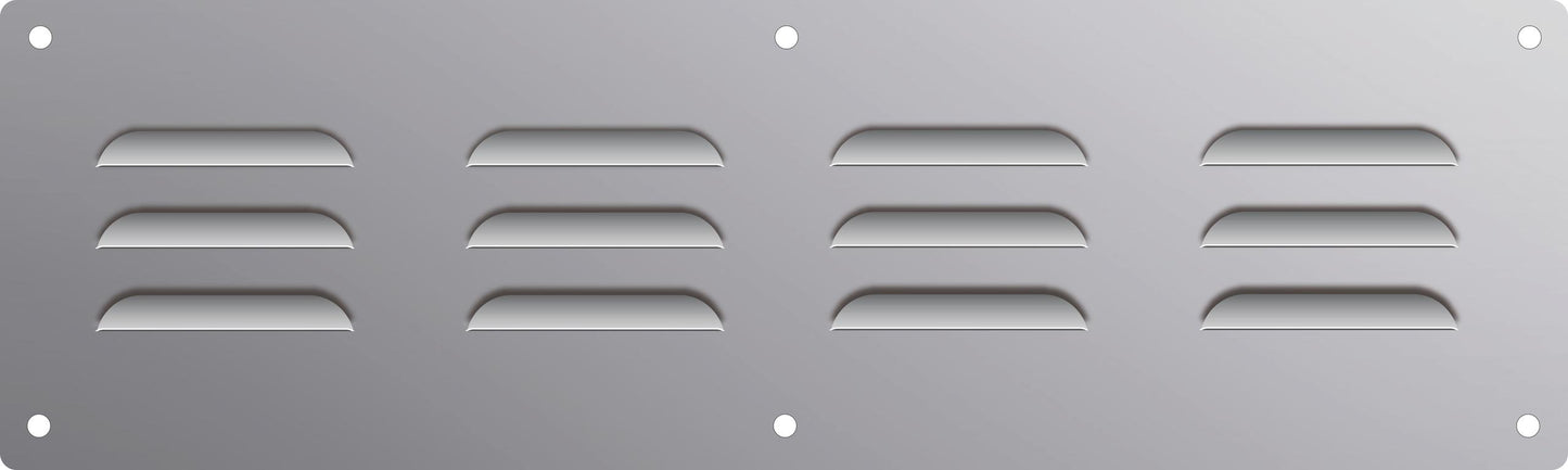 Xo Appliance XOGVENT4 Set Of 4 Stainless Steel Louvered Vent Covers