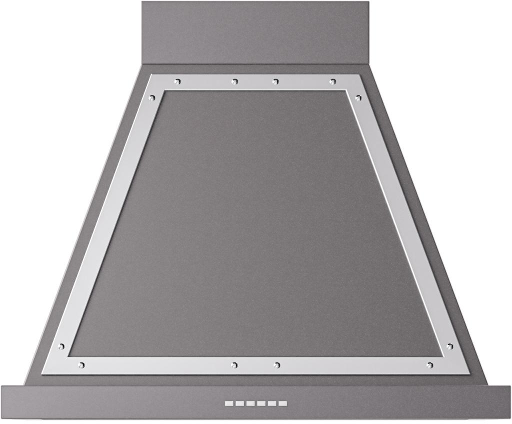 Ilve UANB30MGC Ilve Uanb30Mgc Nostalgie 30" Hood In Matte Graphite With Chrome Trim