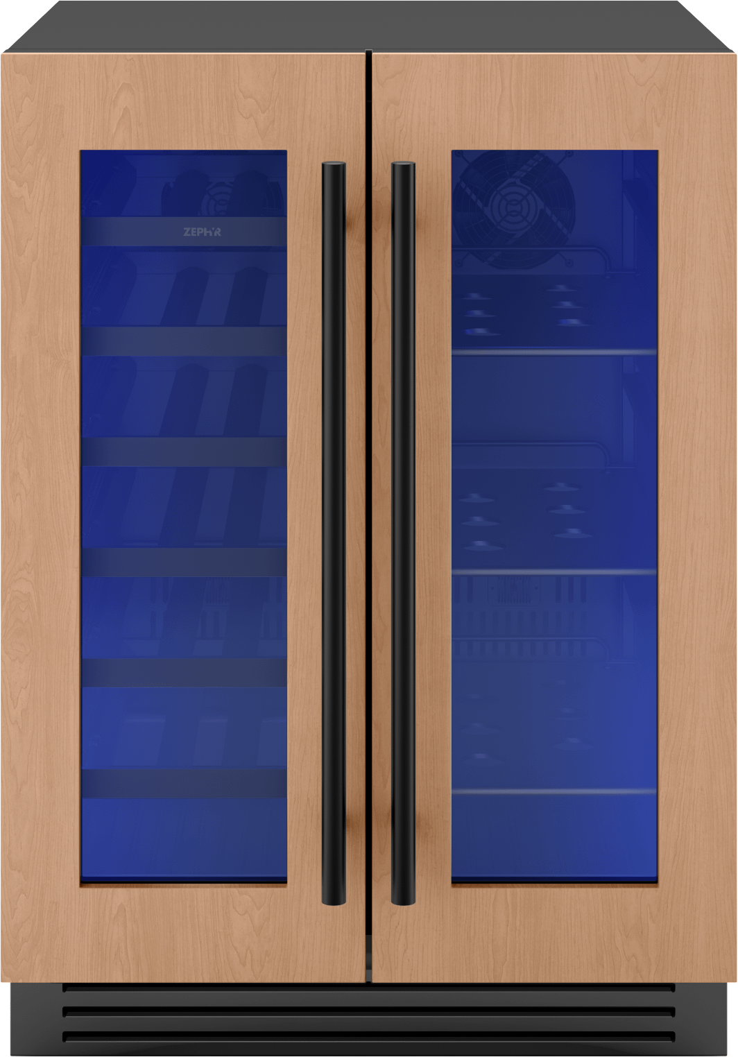 Zephyr PRWB24C32CPG Presrv Wine & Bev Cooler, 24In Uc, Panel Ready, French Door