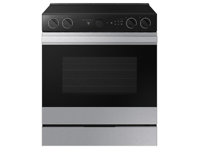 Samsung NSE6DG8700SR Bespoke 6.3 Cu. Ft. Smart Slide-In Electric Range With Smart Oven Camera & Illuminated Precision Knobs In Stainless Steel