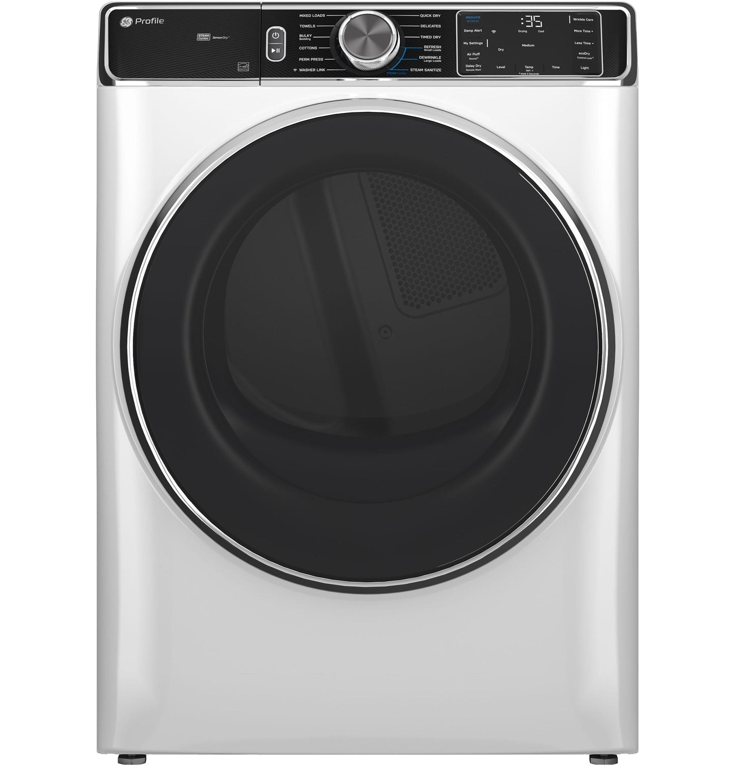Ge Appliances PFD87ESSVWW Ge Profile&#8482; 7.8 Cu. Ft. Capacity Smart Front Load Electric Dryer With Steam And Sanitize Cycle