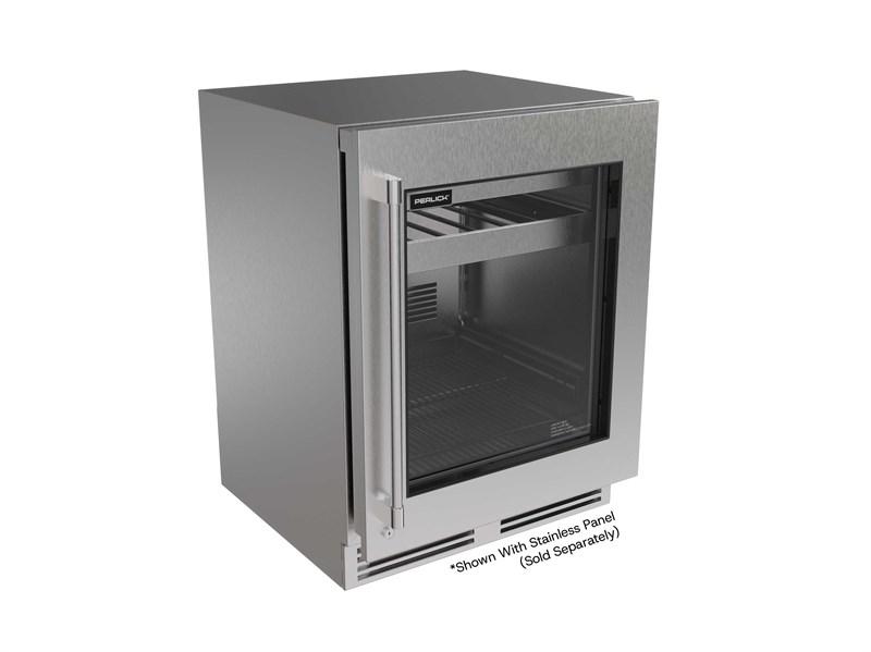 Perlick G5BC24GA G5 Ada - 24" Beverage Center, Glass Door- Factory Right (Adjustable) Hinge - Indoor/Outdoor Rated