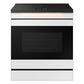Samsung NSI6DB990012 Bespoke Slide-In Induction Range 6.3 Cu. Ft. In White Glass With Ai Hub™ & Smart Oven Camera