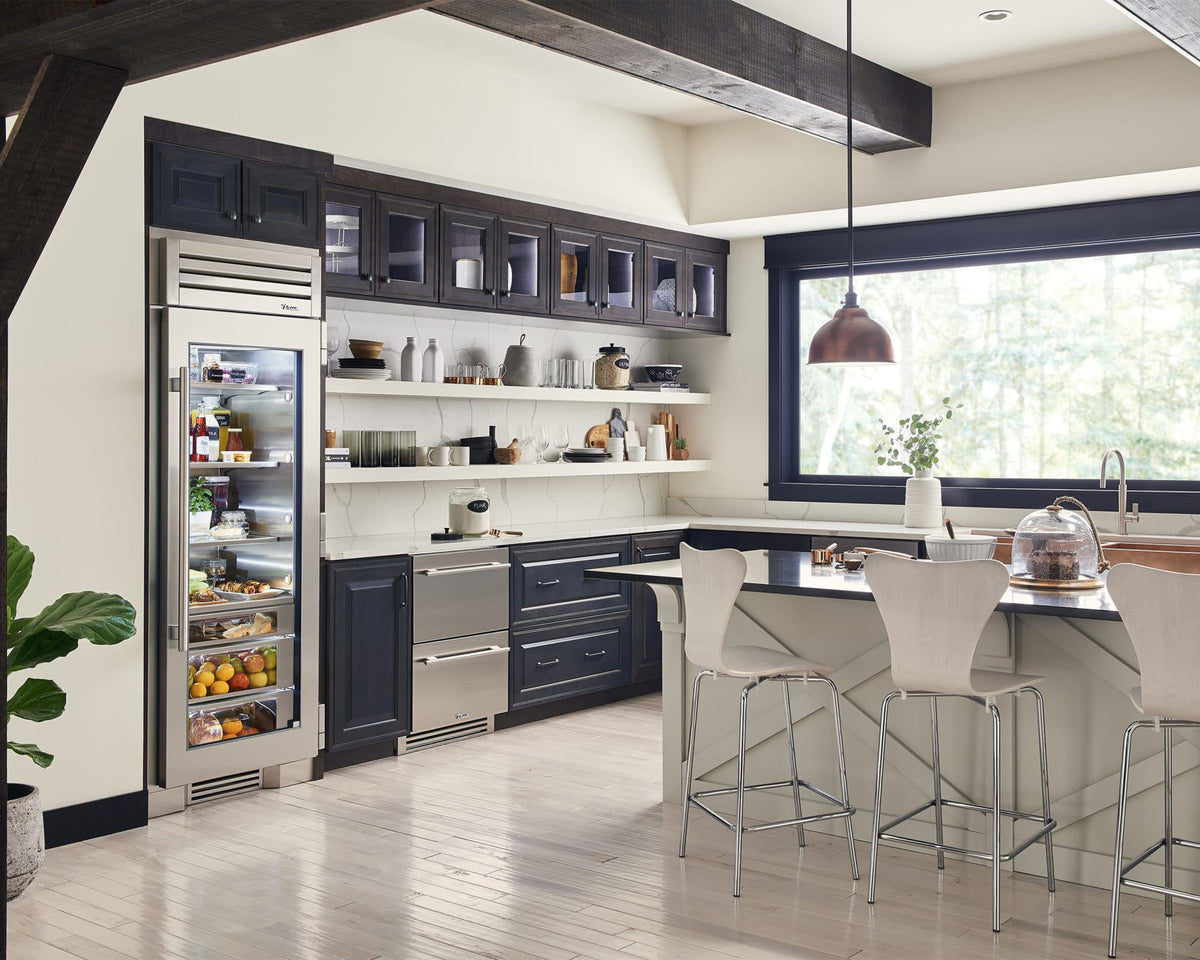 True Caliber TR36REFLSSC 36 Inch Refrigerator Column - Door: Solid Stainless - Stainless Steel Finish, Stainless Steel Hardware, Left Hinge
