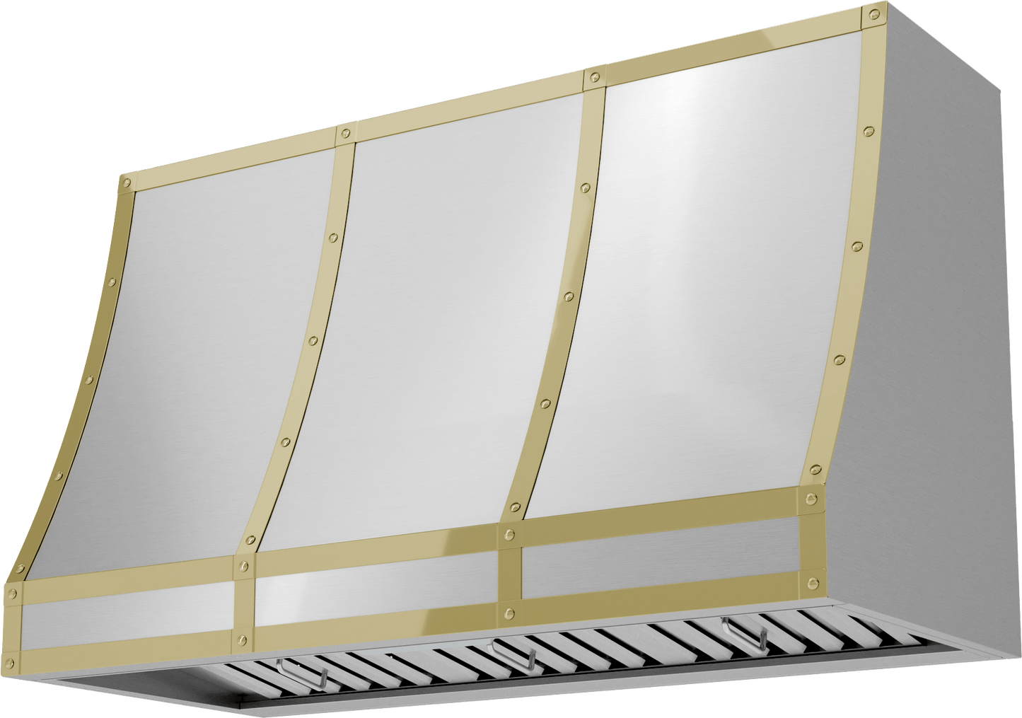 Zephyr BKFT48APG Forte Hood Banding Kit, 48In, Polished Gold