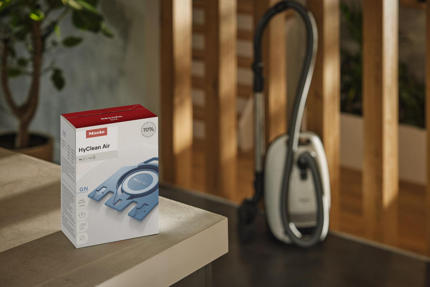 Miele GNHYCLEANAIR 4 Vacuum Bags - For Complete C2, Complete C3, Classic C1, S8, S5, S2.