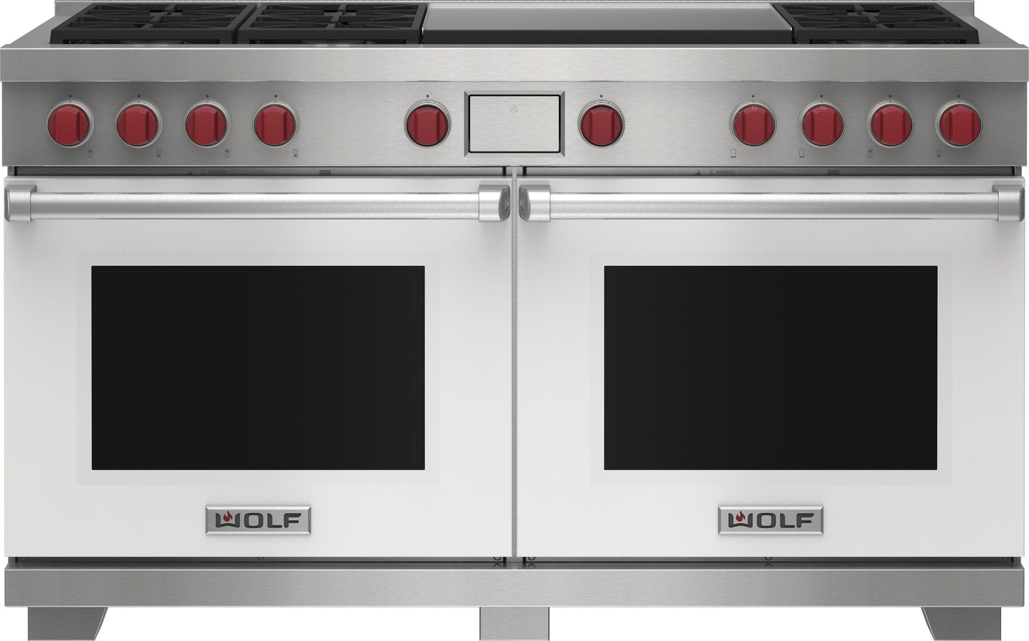 Wolf DF60650DGBKP 60" Dual Fuel Range - 6 Burners And Infrared Dual Griddle