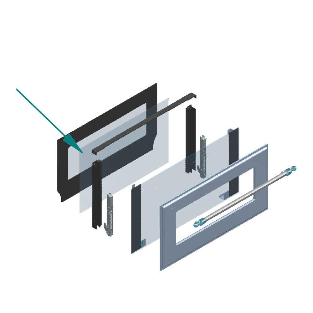 Ilve EA7814006110000 Ilve Parts Ea7814006110000 Intermediate Door Glass For Uov 80 E3 Ovens (A/504/86/93)