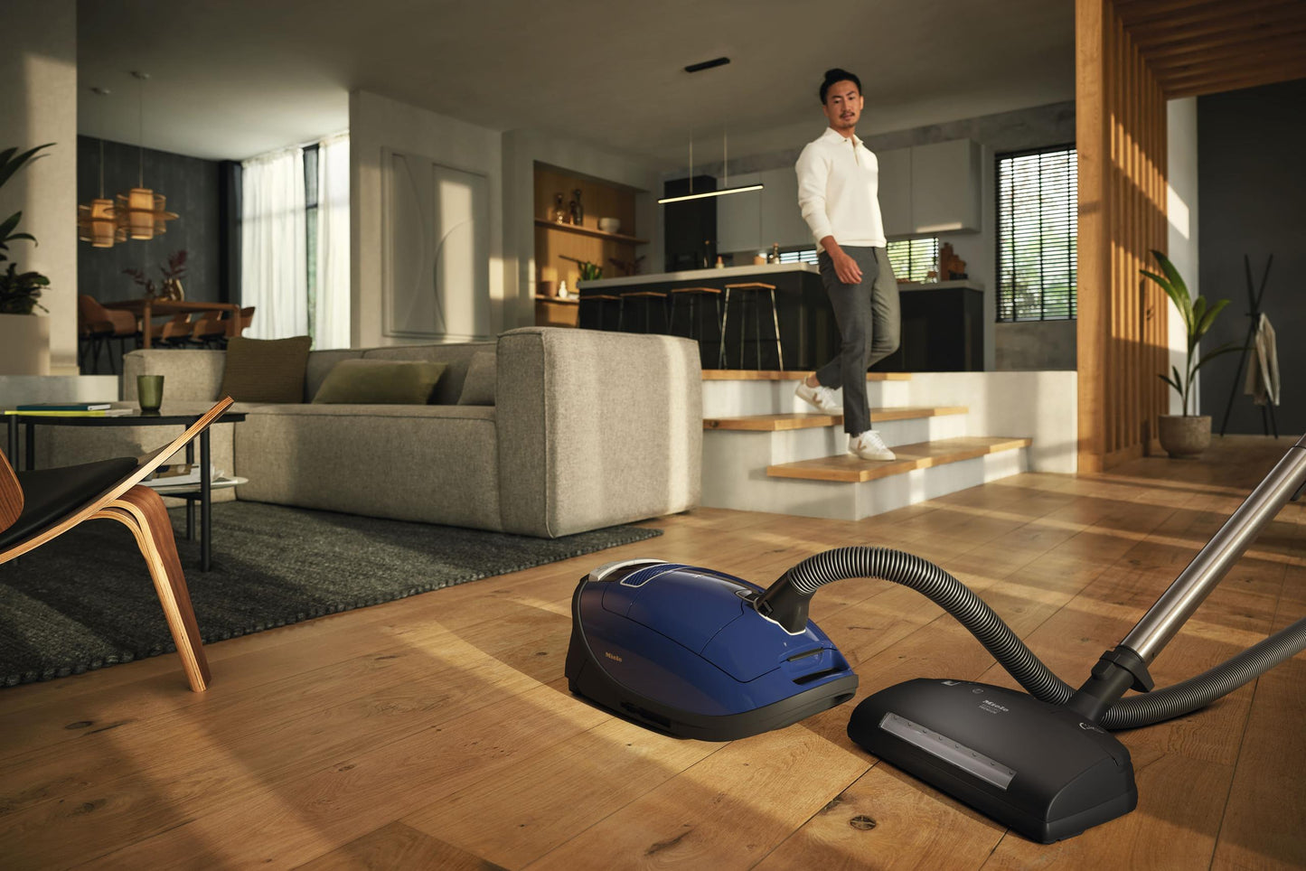 Miele COMPLETE C3 MARIN POWERLINE SGJE0 Complete C3 Marin Powerline - Sgje0 Marine Blue - Canister Vacuum Cleaners With Electrobrush For Thorough Cleaning Of Heavy-Duty Carpeting.