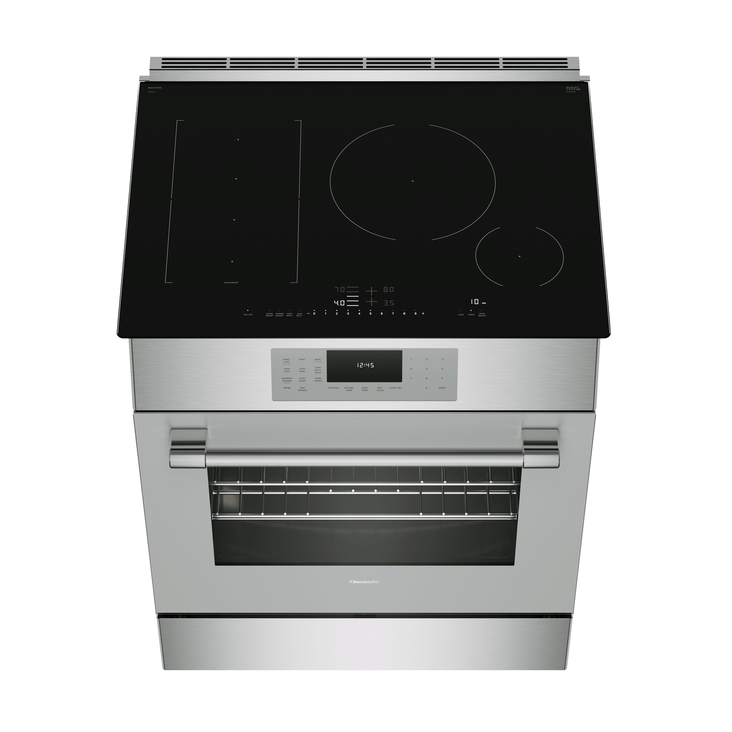 Thermador MRI304DL Masterpiece®, Induction Slide-In Range, 30'' Pro Grand® Commercial Depth, Stainless Steel