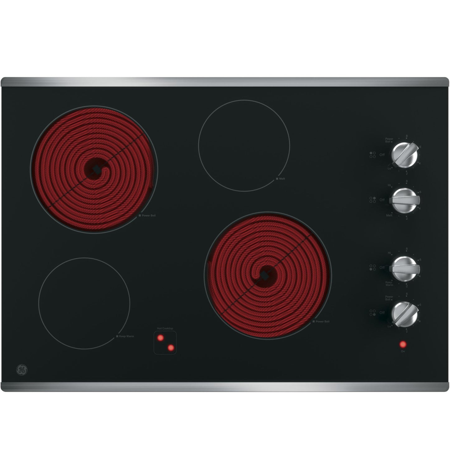 Ge Appliances JP3030SWSS Ge® 30" Built-In Knob Control Electric Cooktop