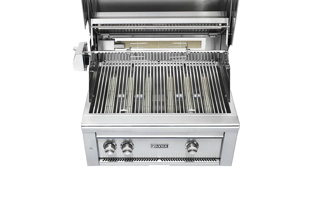 Lynx L30ATRSILP 30" Built-In Grill - All Trident™ W/Rotisserie - Sierra