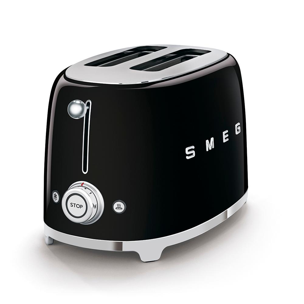 Smeg TSF01BLUS Toaster Black Tsf01Blus