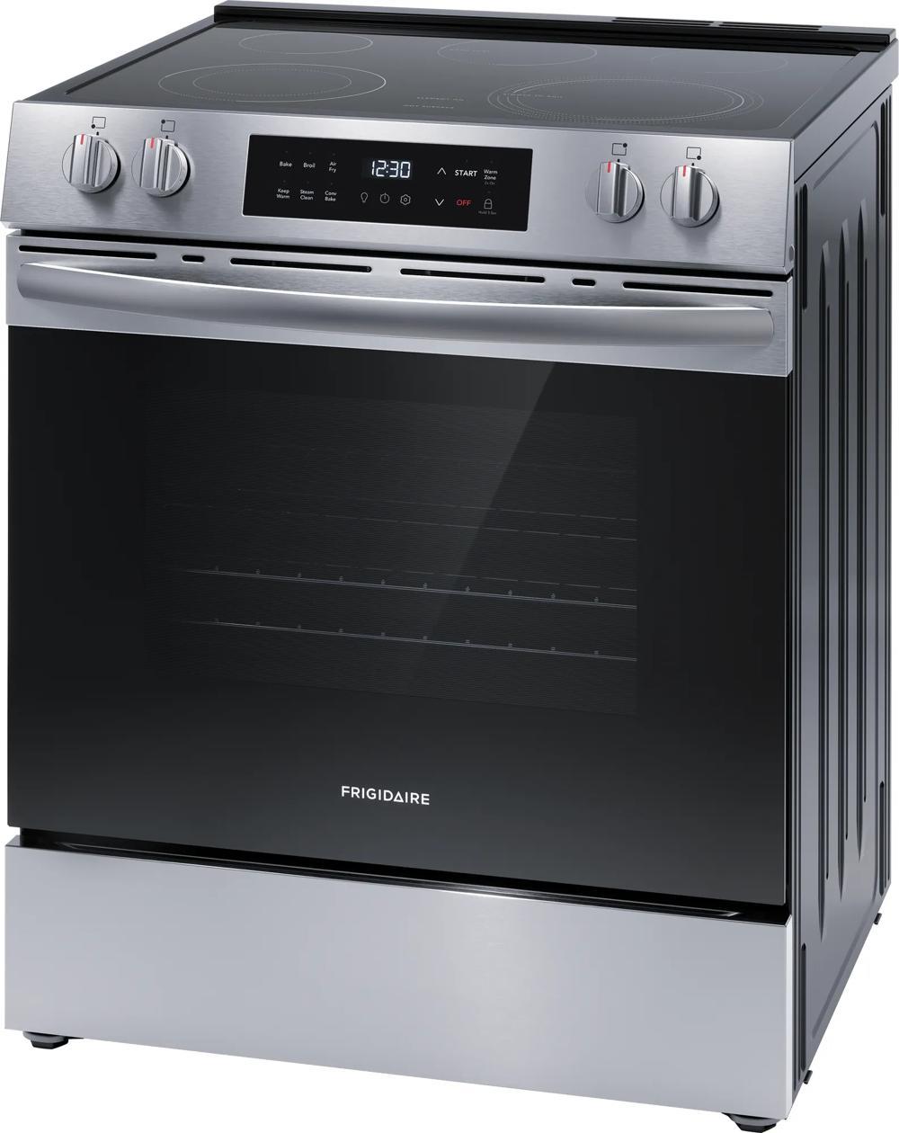 Frigidaire FCFE3082BS 30" Front Control Electric Range With Air Fry