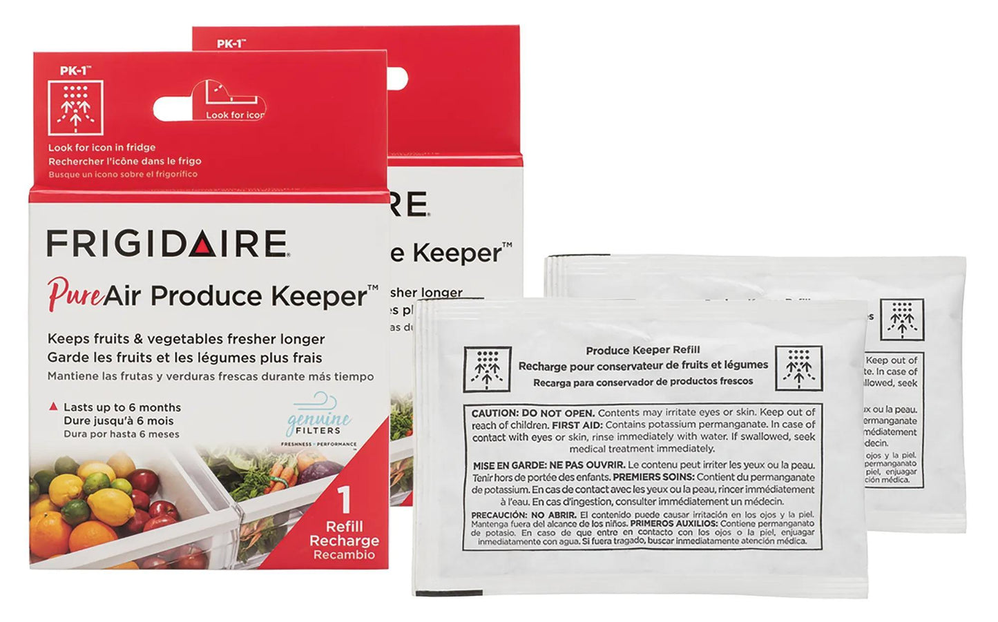 Frigidaire FRIGCOMBO9 Fppwfu01, Frgpaaf2, And (2) Frpapkrf Water And Air Filter Combo Kit With Produce Keeper