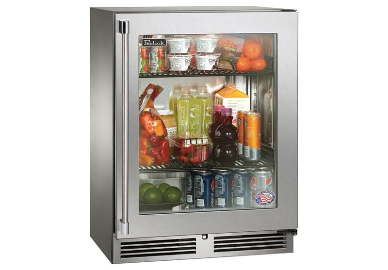 Perlick HH24RS42RL Signature Series Shallow Depth 18" Depth Indoor Refrigerator With Fully Integrated Panel-Ready Solid Door, Hinge Right, With Lock